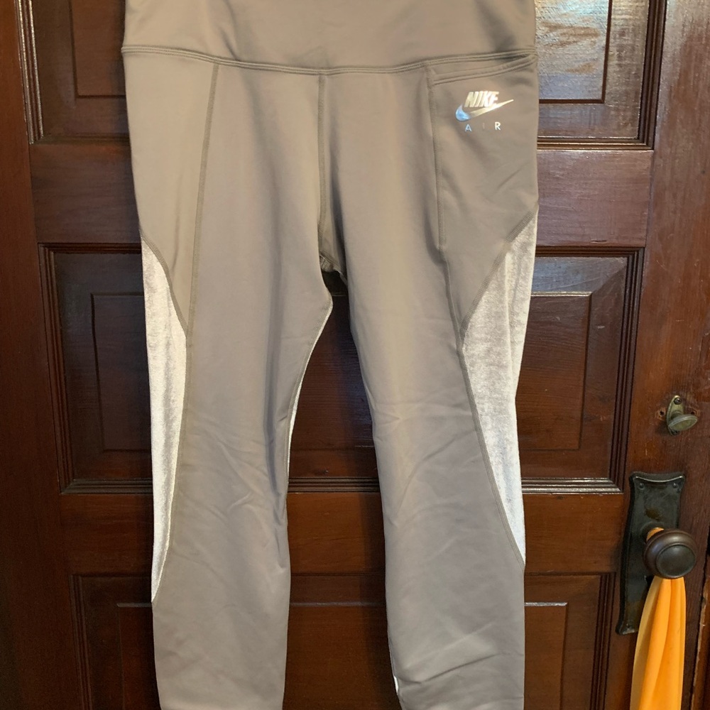 Nike Air Taupe and plush athletic pants